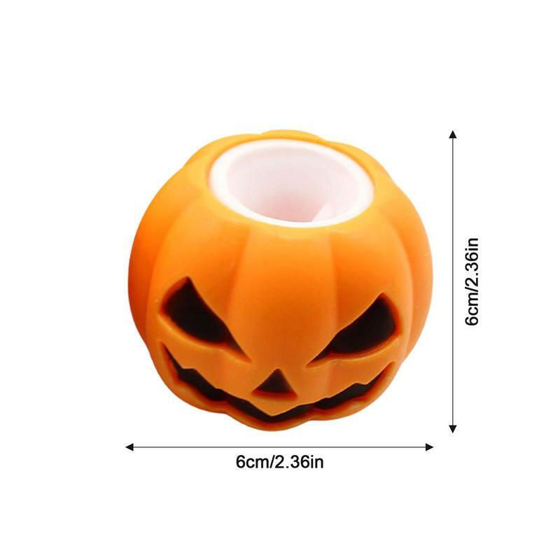 Juguete de calabaza para apretar para niños, Bola de ventilación para aliviar el estrés, decoración de fiesta de halloween