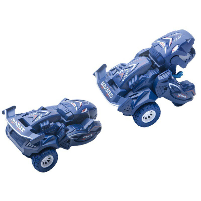 New Transforming Dinosaur Car Deformation Car Toys Inertial Sliding Dino Car Automatic Transform Toy Boys Amazing Gifts Kid Toy
