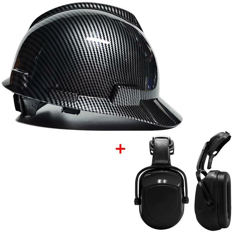 To Safety Helmet Carbon fiber design Construction Hard Hat High Quality ABS Protective Helmets Work Cap