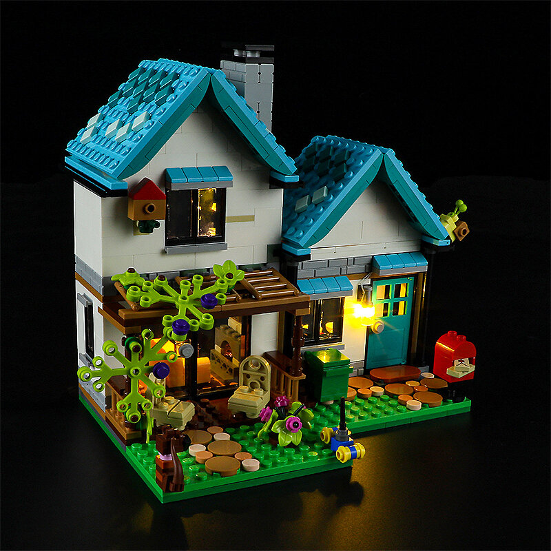 DIY LED Light Kit para Lego 31139 Casa Acolhedora, Apenas Luz LED, Modelo sem Blocos