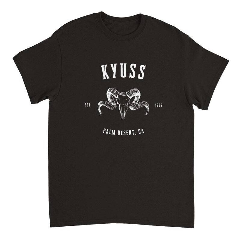 Kyuss Wysokiej jakości koszula koncertowa dla dorosłych Regularny krój Koszulki z okrągłym dekoltem Bawełniane męskie topy z nadrukiem