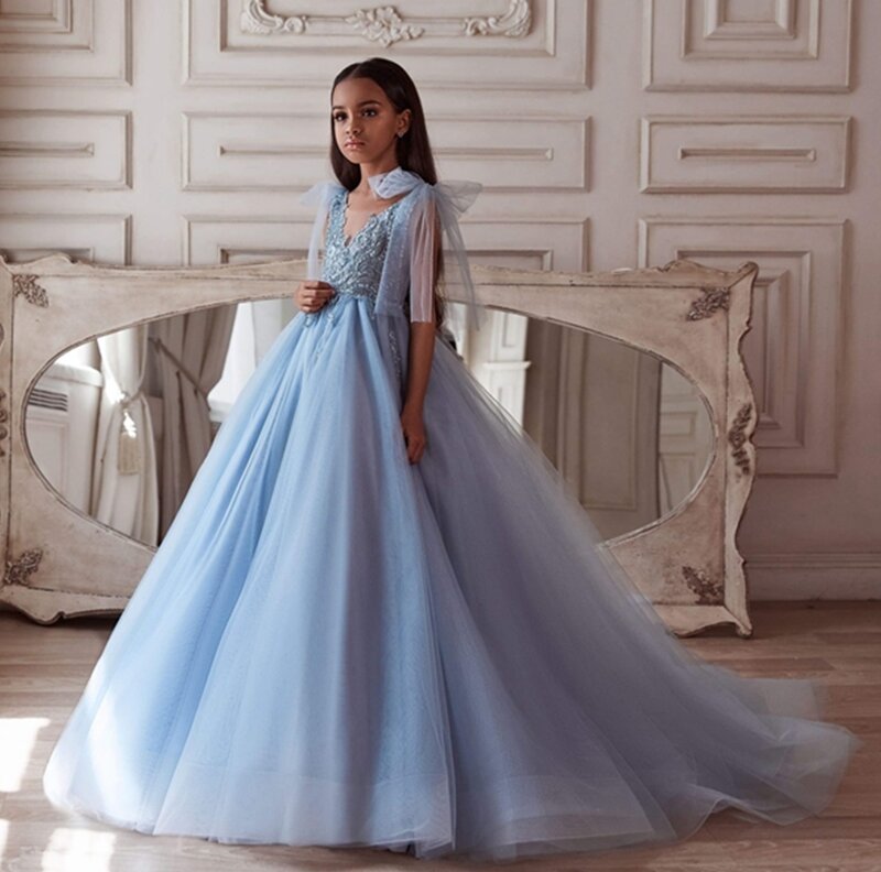 Flower Girls Dresses For Wedding First Communion Dresses Party Prom Princess Gown Pageant Prom Gown