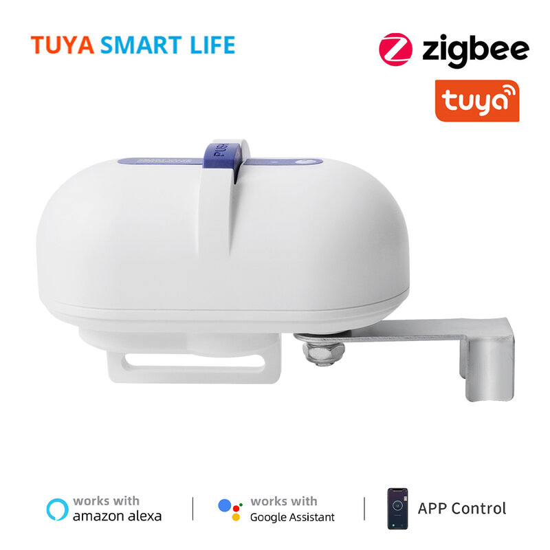 Zigbee Tuya pipa Gas air pintar, pengontrol katup jarak jauh mati pengatur waktu air aplikasi Alexa Google kontrol suara rumah