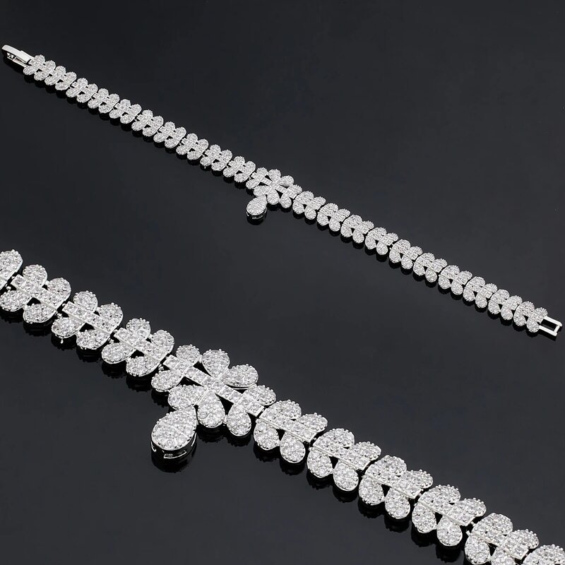 Conjunto completo de joyas de circonia cúbica para mujer, conjunto de joyería de lujo para fiesta, boda, cristal, Dubái, Nigeria, 4 piezas, novedad de 2024