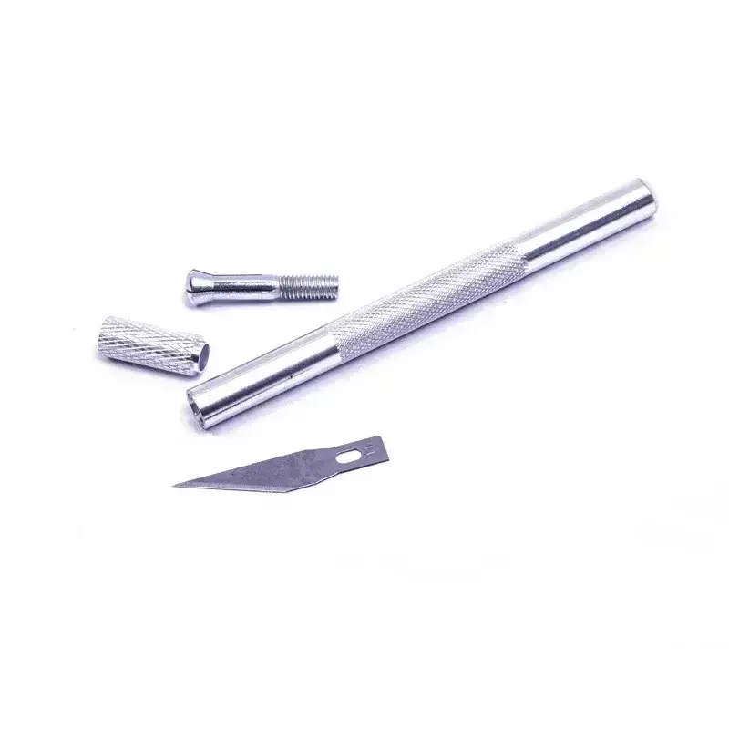 Kit de herramientas de cuchillo de bisturí de Metal, cuchillas antideslizantes, grabado de película de teléfono móvil, corte de papel, tallado artesanal, #11