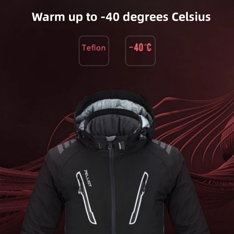 Pelliot-Veste de Ski Thermique pour Homme, Manteau Imperméable, Respirant, Garantie Authentique, 506 Jaxket Out, Livraison Gratuite