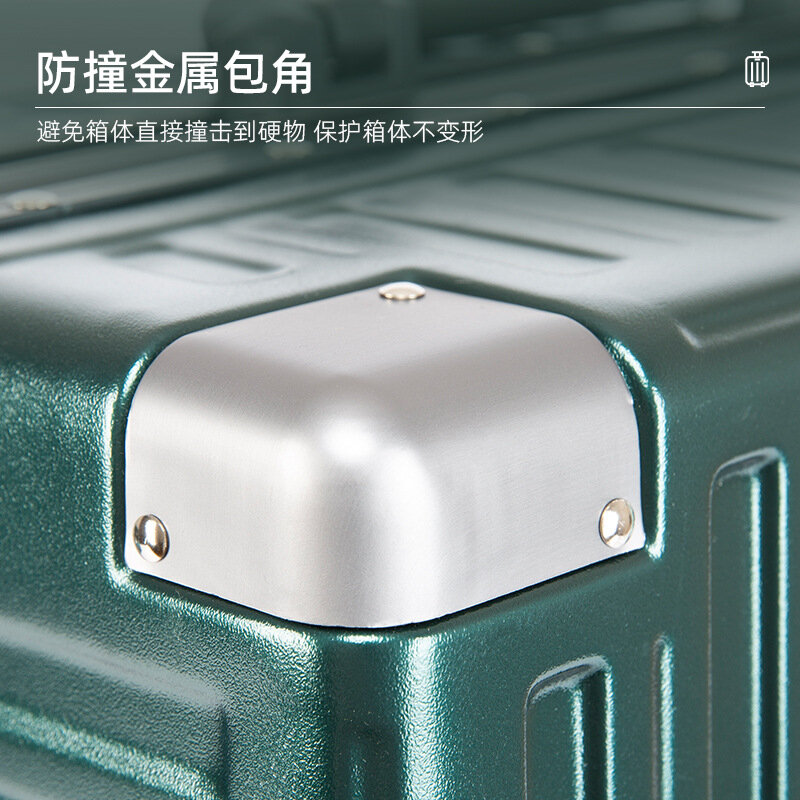Высококлассный багаж с паролем PLUENLI, ретро-тележка, стандартная универсальная колесная алюминиевая рама, усиленный багаж большой вместимости