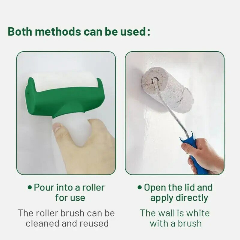 500g Wall Paint Roll Brush Water-Based Small Paint Roller Portable Damage Wall Repair Tool For Living Room Kitchen Tools