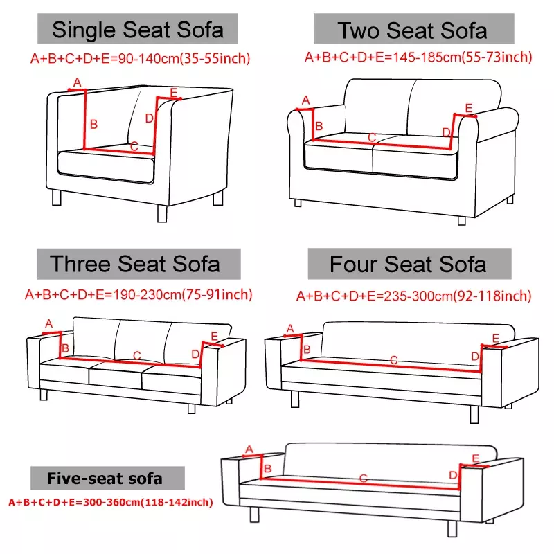 2024 żakardowe grube elastyczne narzuta na sofę narzuty do salonu rozciągliwy fotel narożny narzuta na sofę 1/2/3/4/5 w kształcie L