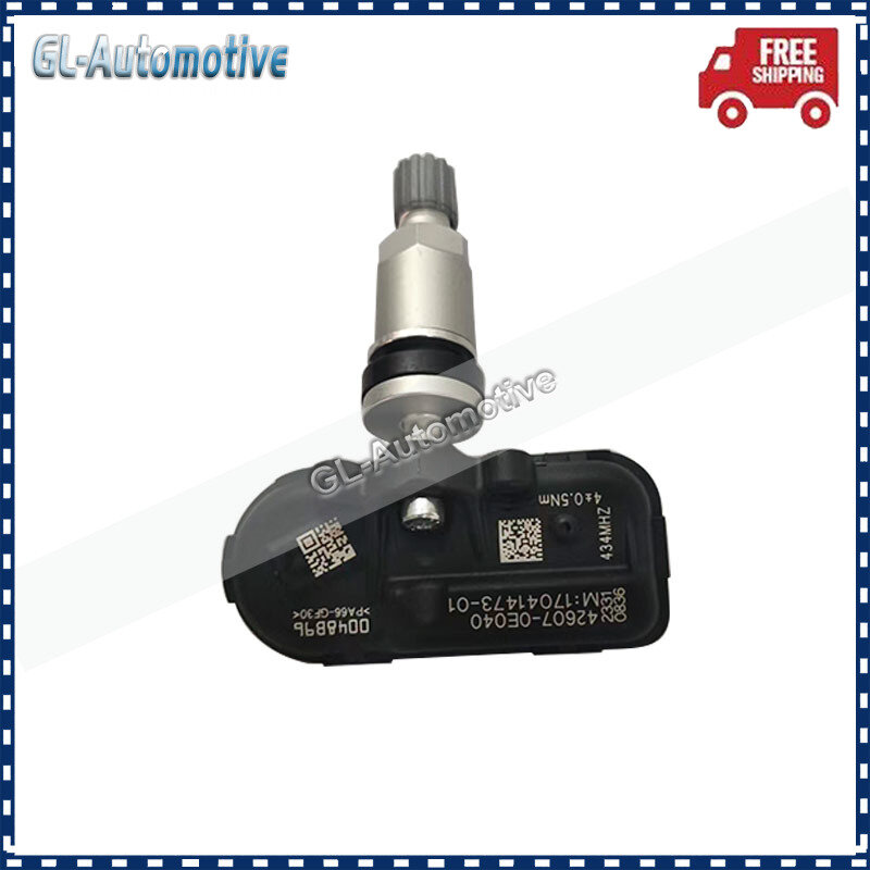 Sensor de pressão dos pneus para Lexus RX 2015-2019, 42607-0E040, TPMS 434MHz, Conjunto de 4