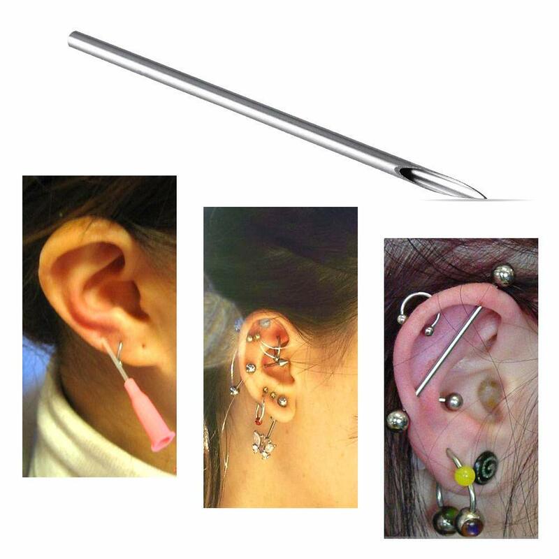 12G 14G 16G 18G 20G 5/10/30/50pcs Piercing Needles Disposable Body Piercing Needles Ear Nose Navel Nipple Piercing Piercing Kits