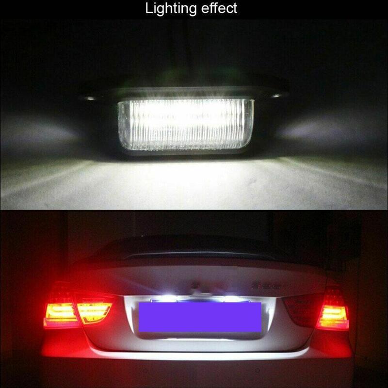 2 Chiếc 6 Đèn LED Xe Hơi Ô Tô Số Giấy Phép Bảng Đèn Cho Xe SUV Xe Tải Kéo Văn Thẻ Bước Đèn Trắng Bóng Đèn Xe Ô Tô sản Phẩm Biển Đèn
