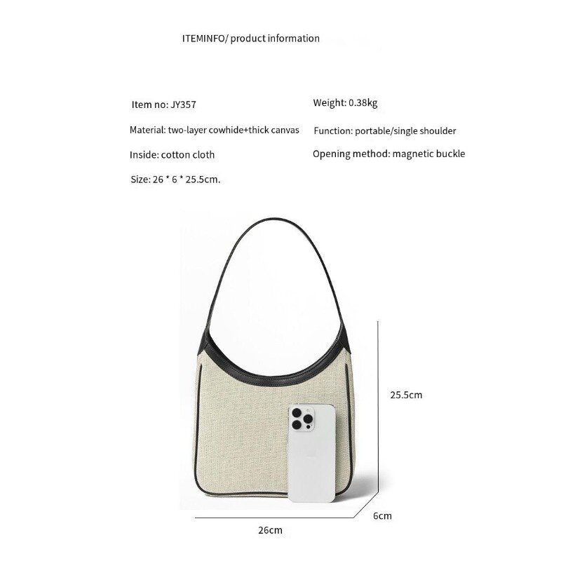 Neue Retro Canvas Leder Einkaufstasche große Kapazität Damen Tasche Handtasche pendeln einfache vielseitige One-Shoulder Achsel Taschen