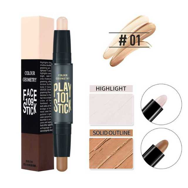 1PCS High Quality Professional Makeup Base Foundation Cream for Face Concealer Contouring for Face Bronzer Beauty