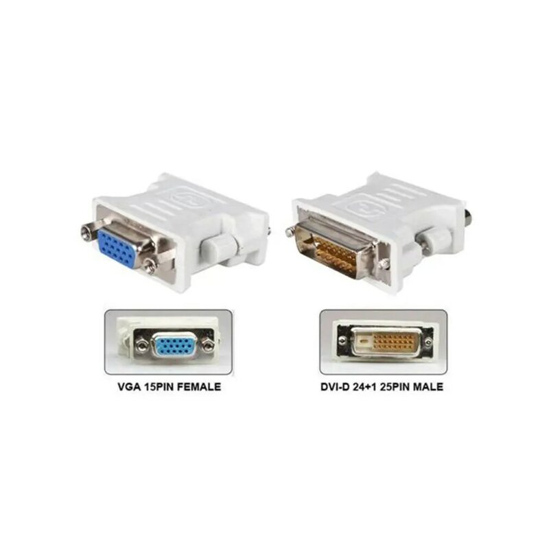 DVI D Male To VGA Female Socket Adapter Converter VGA to DVI/24+5 Pin Male to VGA Female Adapter Converter