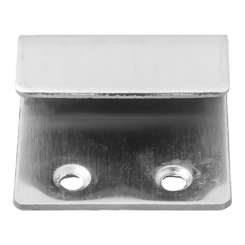 Paniers d'invite d'angle en acier inoxydable argenté en forme de U, carreaux de support ou miroirs, 40x11x34mm