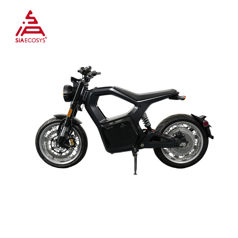 SiAECOSYS-Motocicleta Elétrica com Alumínio Fundido de Alta Potência, Estrutura Integralmente Formada, MT com Bateria de Íons de Lítio 4kWh, 72V, 120kph