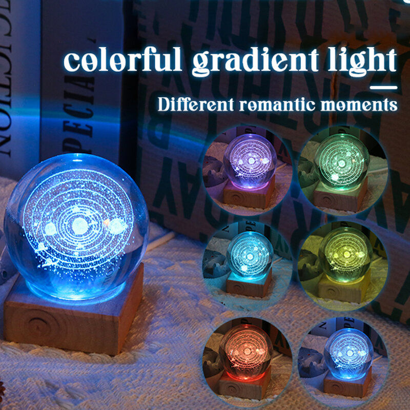 3D luminous crystal ball