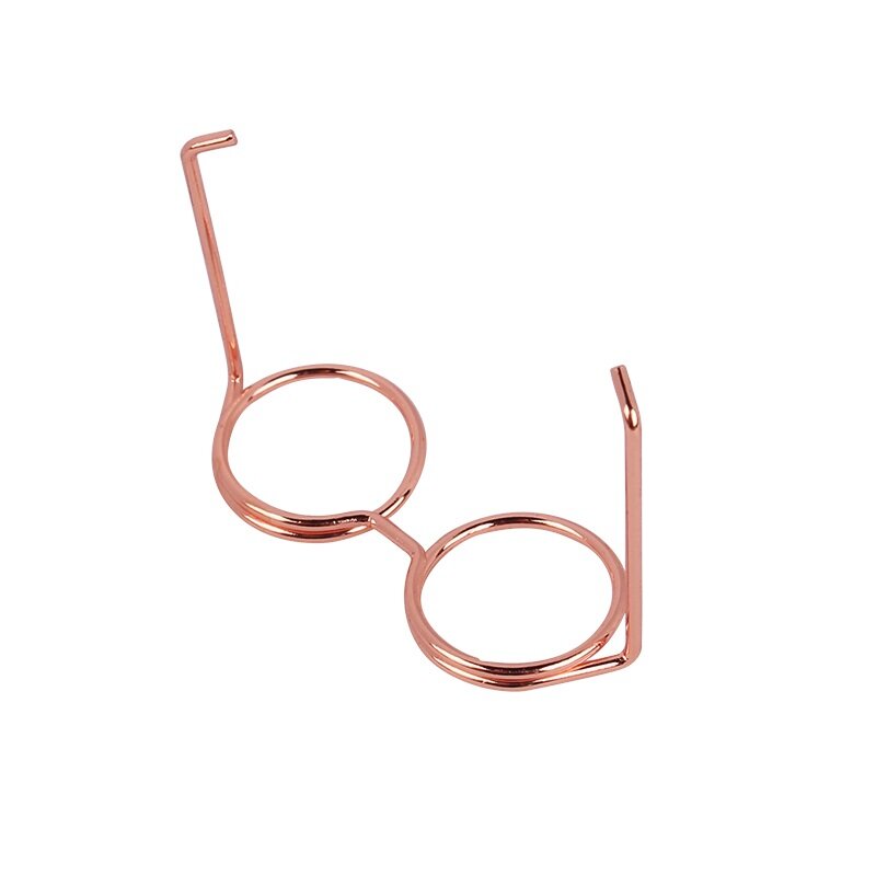 Name Card Display Memo Holder Rose Gold Eyeglasses Shape Clip Cute Paper Card Holder Paper Clip Office Accessories Card Stand