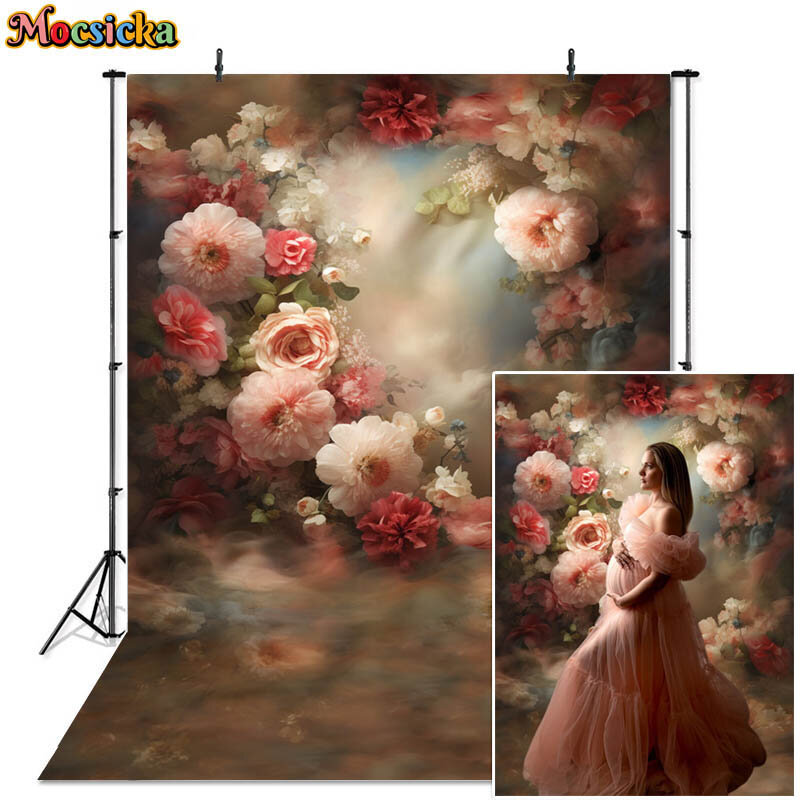 Bunga abstrak latar belakang fotografi bunga tua Master Photocall bersalin potret ulang tahun latar belakang foto dekorasi Studio