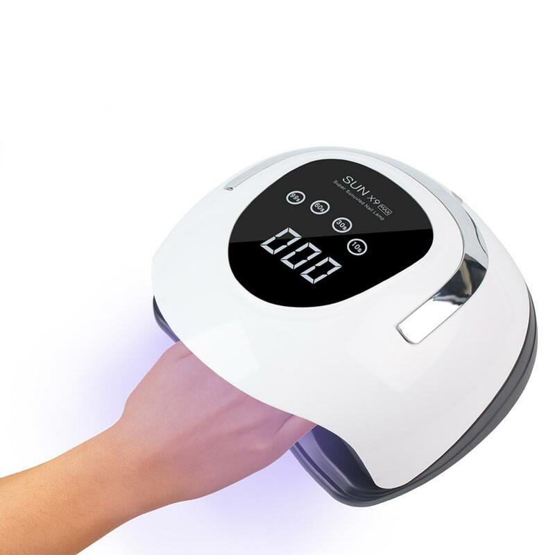 Lámpara profesional para máquina de uñas con Sensor automático, secado rápido, pantalla LCD con 4 temporizador, 220W