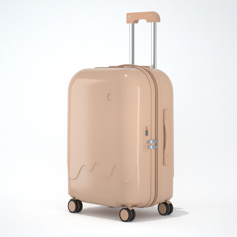 PLUENLI-carrito de equipaje multifuncional para helado, caja Universal con contraseña y rueda para estudiante, Maleta de viaje