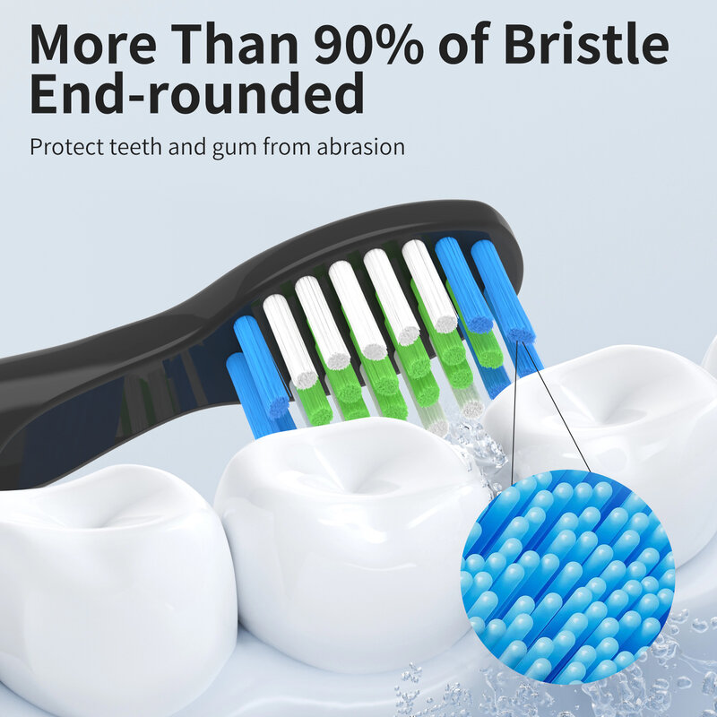 Cabezales de repuesto para cepillo de dientes eléctrico Bitvae D2, Compatible con cepillo de dientes eléctrico Bitvae D2, paquete de 10