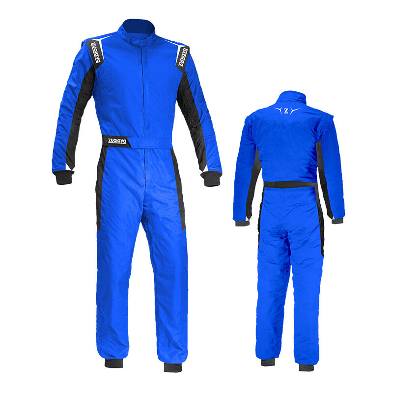 Синяя мотоциклетная куртка, водонепроницаемый гоночный комбинезон, износостойкий мотоциклетный комбинезон, дышащий комбинезон, Быстросохнущий костюм для карт
