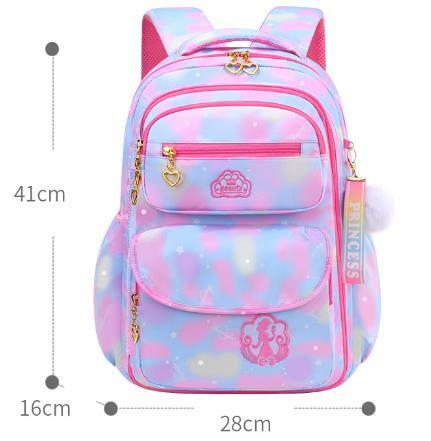 Вместительный рюкзак с боковым открытием для девочек-подростков, школьный портфель с мультипликационным рисунком, уличная дорожная сумка для студентов