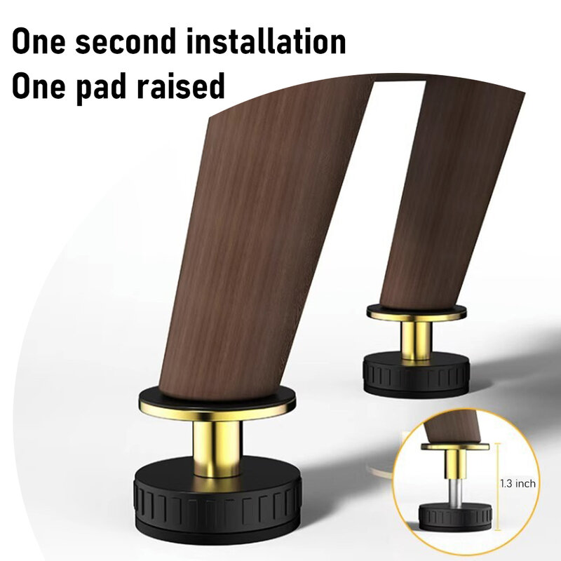Runde verstellbare stanz freie Möbel erhöhen Fuß matte Tisch füße erhöhen Rohrs topfen Möbel rohr abdeckung