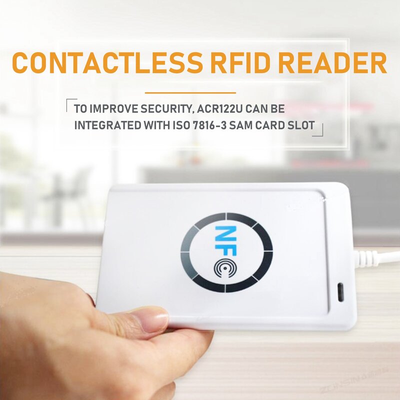 USB NFC Card Reader Escritor ACR122U-A9 China Leitor De Cartão RFID Contactless Windows NFC Sem Fio