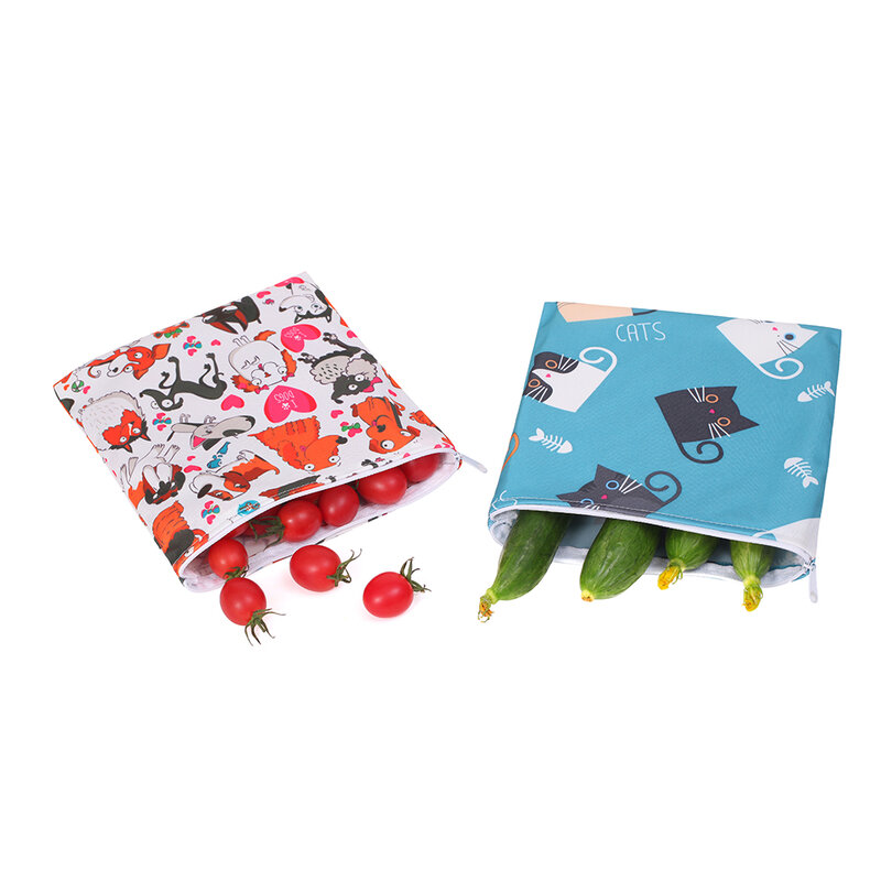 Waterproof PUL Washable Reusable 20x20cm Small Pouch Wet Bag For Food Snack Menstrual Pads Nursing Storage Costmetic Travel