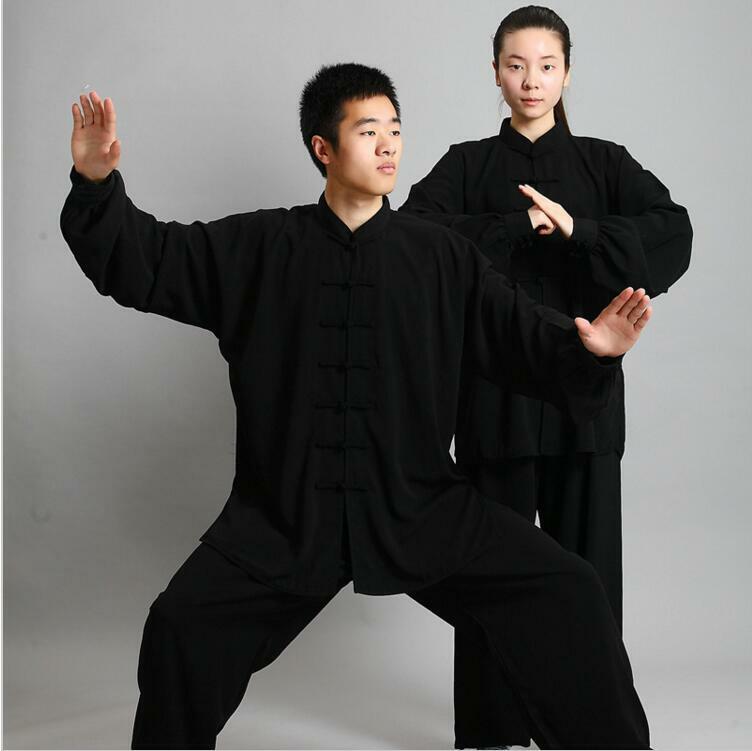 TaiChi Kung Fu Uniforme Chinês Tradicional Vestuário Manga Comprida Wushu TaiChi Homens KungFu Uniforme Terno Uniformes Tai Chi