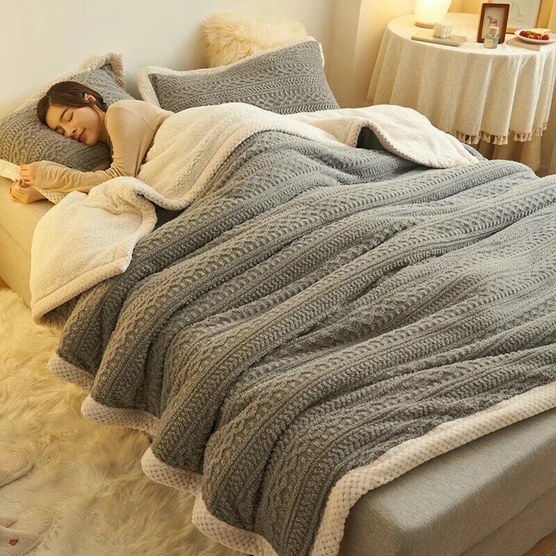 Мягкое бархатное зимнее одеяло из тафты на молнии, постельное белье, пушистое постельное белье, постельное белье из микрофибры, плед, плюшевые одеяла для дивана