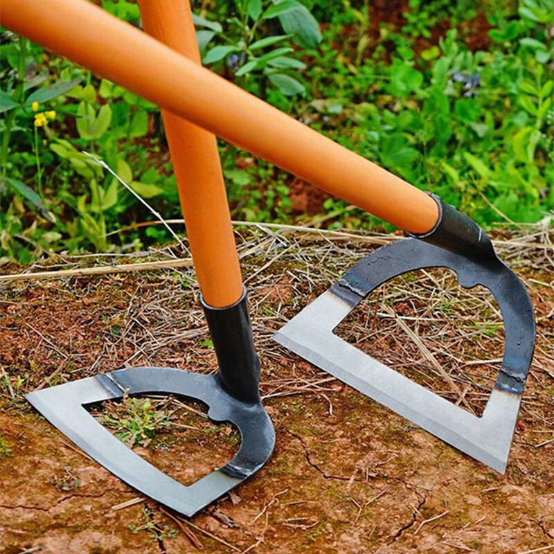 Zappa cava portatile addensata in acciaio al Manganese zappa per diserbo agricola piantare giardinaggio vegetale allentare gli strumenti per diserbo del suolo