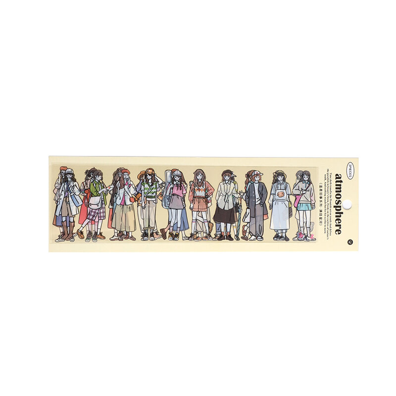 12paks/lote de marcadores retro de la serie de cuentos antiguos suaves, decoración de álbum de fotos, pegatina para mascotas