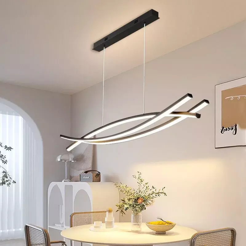 Modern LED Pendant Lamp, Iluminação Interior, Luminária Brilho, Sala de estar, Sala de jantar, Cozinha, Quarto, Luxo Lustre, Decoração Home