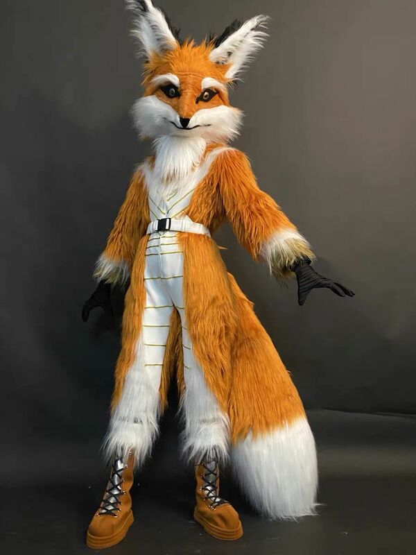Mr. Fox-traje de Carnaval con estampado de animales, traje de cebra, pandan, ideal para actuación en escenario, accesorio de fiesta de halloween