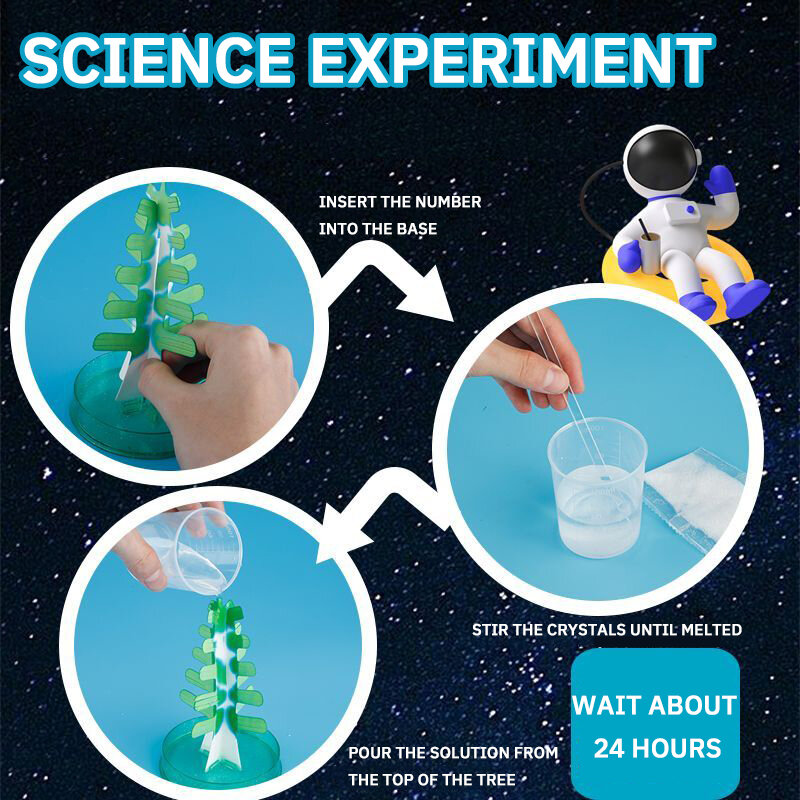 小さな紙の木の庭の木,基本的な,クリスマスの木,子供の科学実験のおもちゃ,デスクトップの装飾品