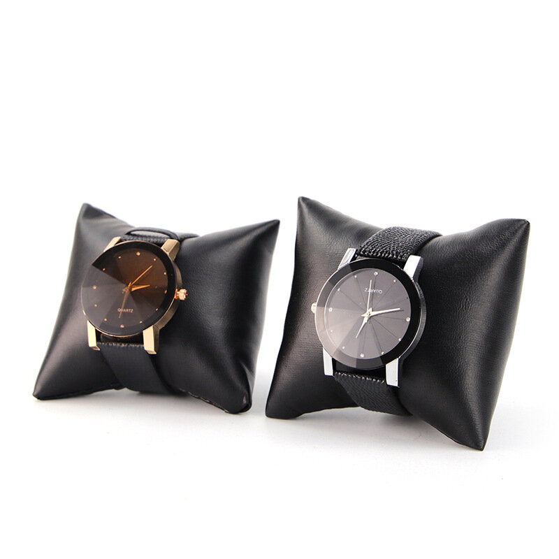 Kotak jam tangan kulit imitasi, wadah penata Display gelang berdiri penyimpanan perhiasan hadiah terbaik