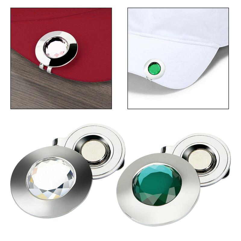Маркер для гольфа, зажим для шляпы, компактный премиум-зажим для кепки с магнитным шариковым маркером, аксессуары для гольфа, подарок для взрослых