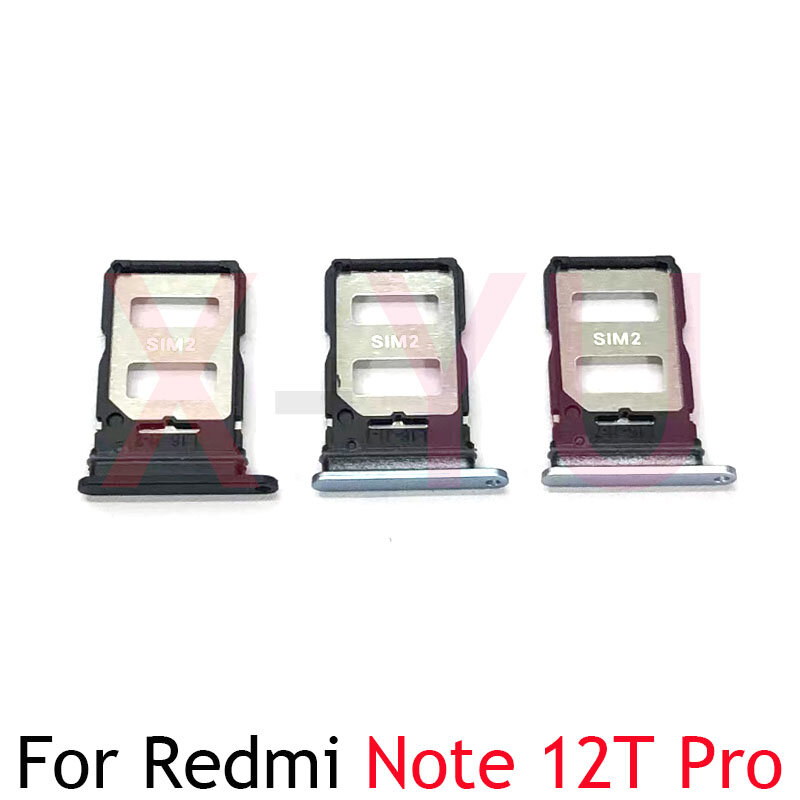 Voor Xiaomi Redmi Note 12T Pro Sim Kaart Lade Houder Adapter Socket Single Dual Reader Socket