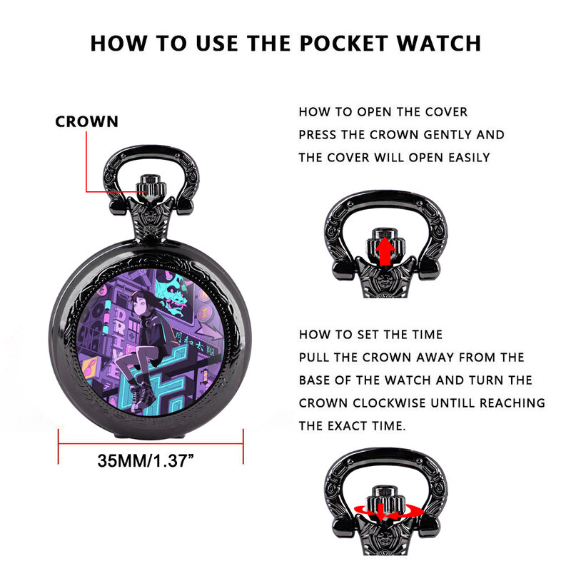 Kreatywny styl Cyberpunk kwarcowe zegarki kieszonkowe dla kobiet zegarek unikatowy wisiorek naszyjnik dla dzieci biżuteria prezenty