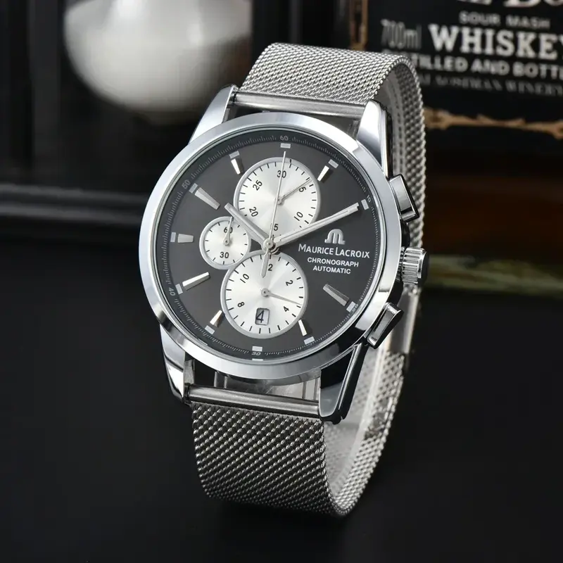 Relógio inteligente de quartzo impermeável para homens, relógio esportivo para homens, Richard, Aikon Tide, pulseira de borracha, luxo, relógio AAA