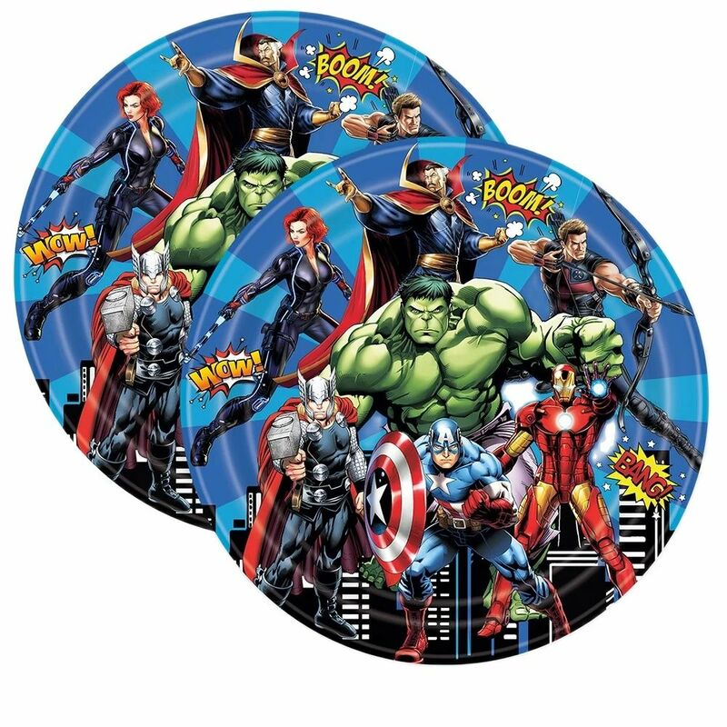 Marvel Superhero Party Decorations,Superhero Birthday Decorations Banners Tableware Paper Bag Tablecloth Baby Shower Supplies