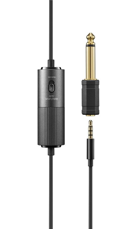 Godox LMS-60C mikrofon Lavalier Omnidirectional, untuk pertemuan wawancara Live Streaming 6m kabel 3.5MM TRRS mikrofon kabel Clip-on