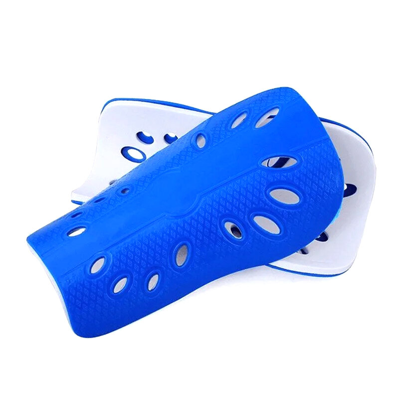 1 pasang bantalan pelindung tulang kering sepak bola plastik pelindung kaki untuk anak-anak dewasa perlengkapan pelindung tulang kering bernapas
