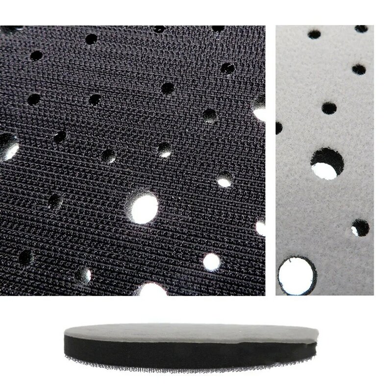 1pc 6" Inch 150mm 70 Holes Interface Pads For Hook & Loop Sanding Discs Soft Sponge Pad Polishing Sanding Pad Abrasive Tools
