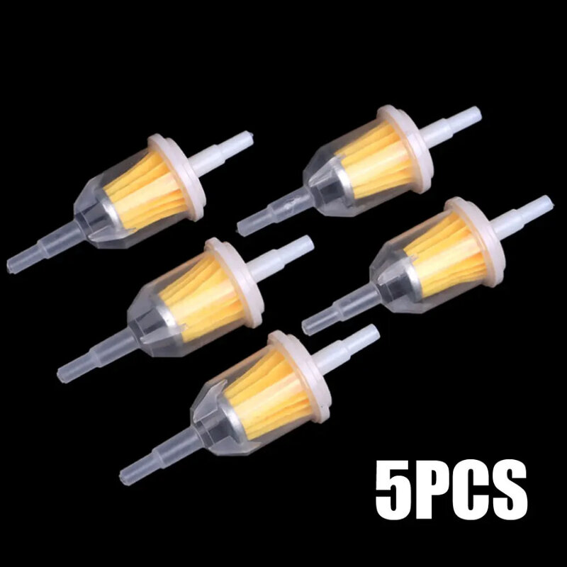 5pcs 6mm-8mm 1/4" Car Wear Accessories Gas Fuel Filter Small Engine Filter Cup Multifunctional Auto Motorcycle Oil Filt Filter