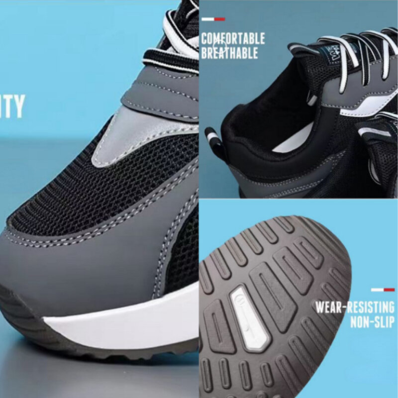 Мужские дышащие кроссовки для бега, классические сетчатые дышащие кроссовки, Повседневная модная обувь для мужчин, новинка 2024